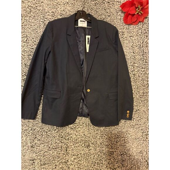 Color Collar Other - Men's XL Black  Blazer Gold Buttons Formal Classic Fit